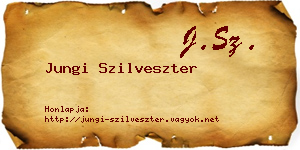 Jungi Szilveszter névjegykártya