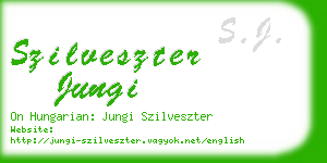 szilveszter jungi business card